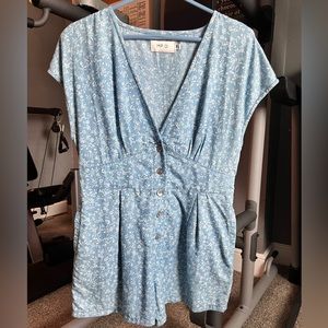 Denim romper from Revolve
